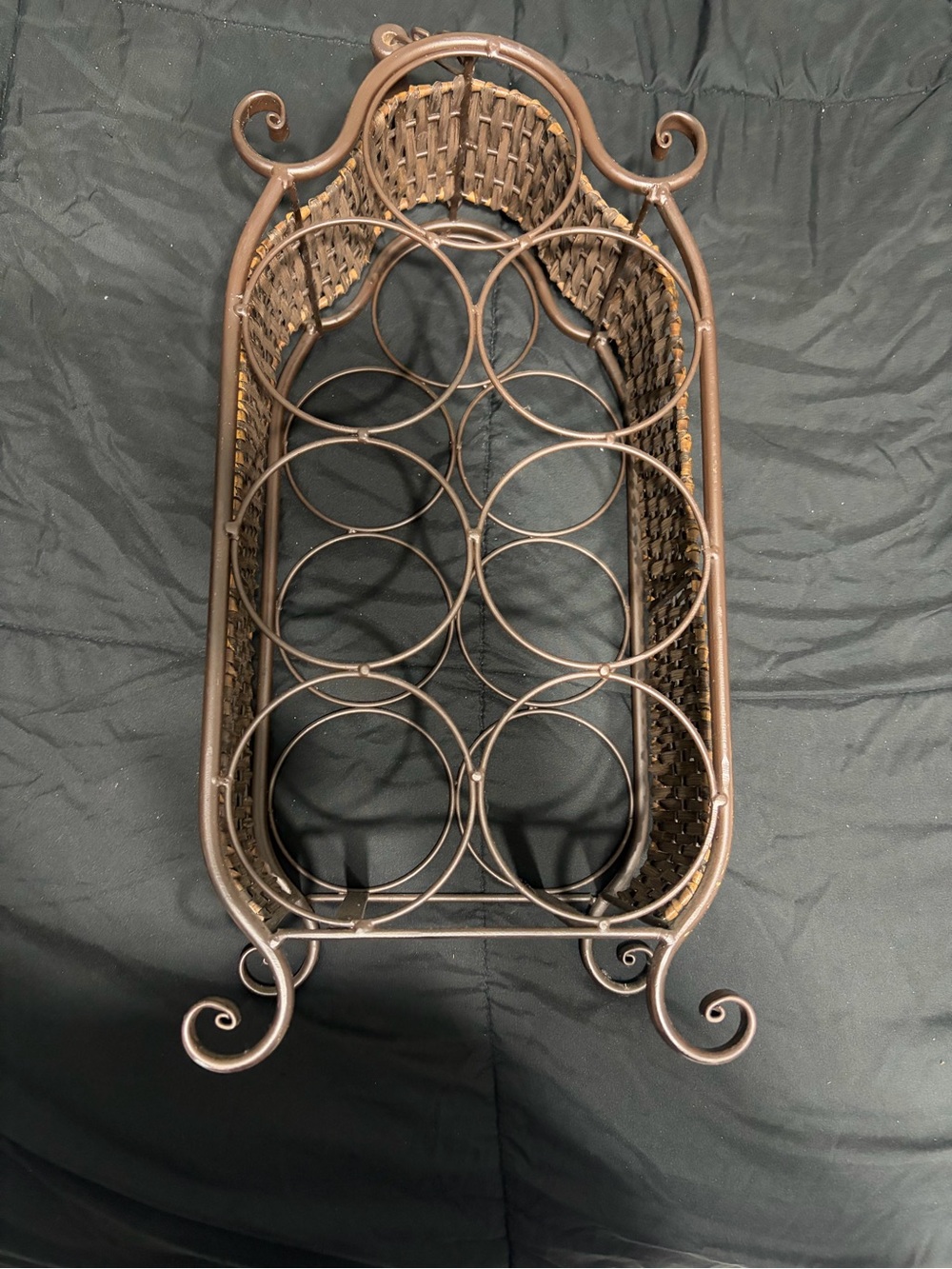 Metal Bottle Wine Rack - Bronze Finish